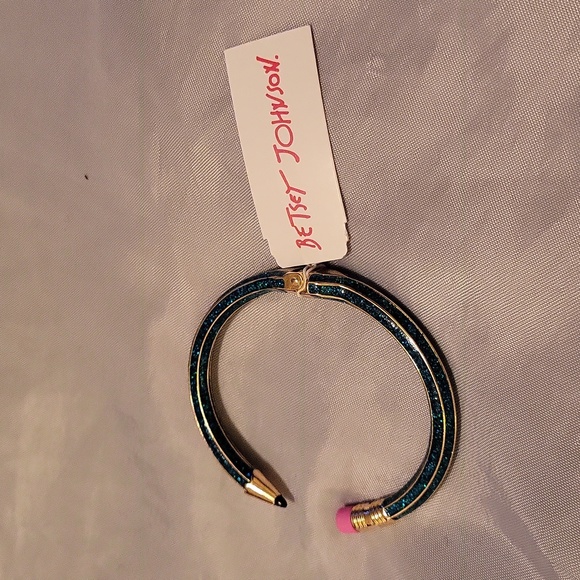 Betsey Johnson blue green glitter hue - Picture 3 of 5